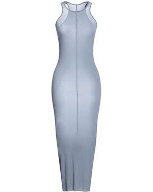 Rick Owens Simple Solid-Color Slip Dress - Blue