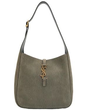 Saint Laurent Small Velvet Bag - Gray