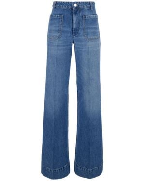 Victoria Beckham Alina Jeans - Blue