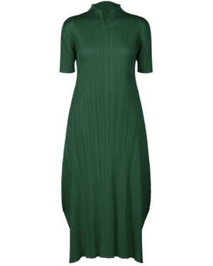 Pleats Please Issey Miyake Pleats Please Issey Miyake Pleated Dress - Green