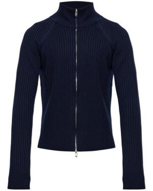 Isabel Marant Louis Ribbed Zip Knitted Jumper - Blue