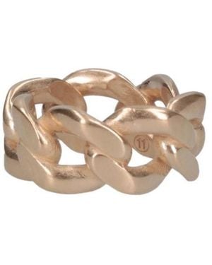 Maison Margiela Logo Engraved Ring - White