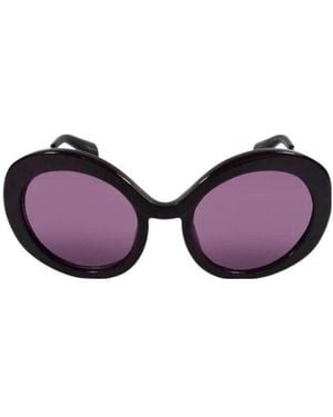 Yohji Yamamoto Round Sunglasses - Purple