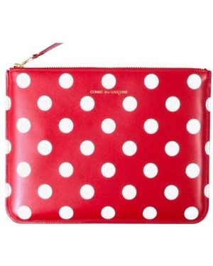 Comme des Garçons Comme Des Garçons Wallet Polka Dot Clutch Bag - Red