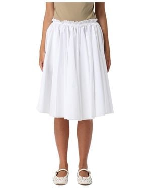 Ami Paris Skirt With Pockets - White