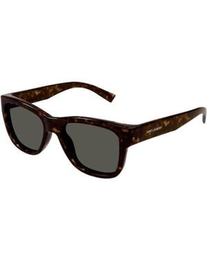 Saint Laurent Eyewear Butterfly Frame Sunglasses - White