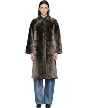 Yves Salomon Fur Coat - Black