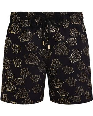 Vilebrequin Ronde Des Tortues Swim Trunks - Black