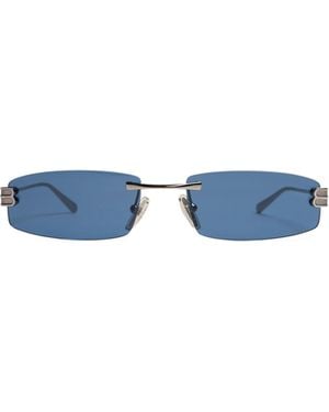 Balenciaga Rectangular Sunglasses - Blue