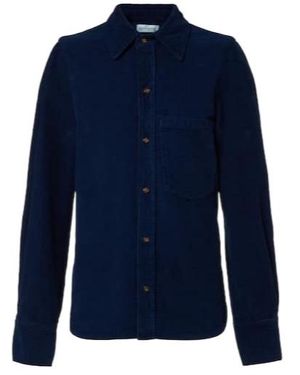 Victoria Beckham Cotton Corduroy Shirt - Blue