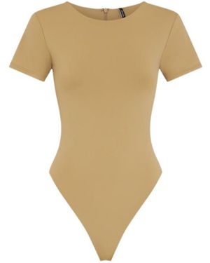 Entire studios Tee Short Sleeve Bodysuit - Natural