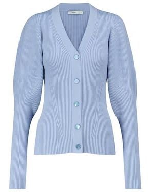 Safiyaa Indre Wool-Blend Cardigan - Blue