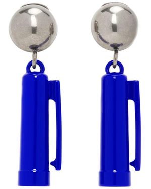 Moschino Pendant Earrings - Blue