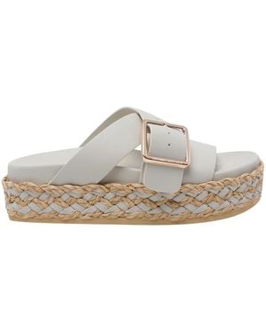 Paloma Barceló Paloma Barceló Round Toe Sandals - Gray