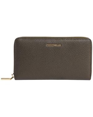 Coccinelle Large Leather Wallet - Gray