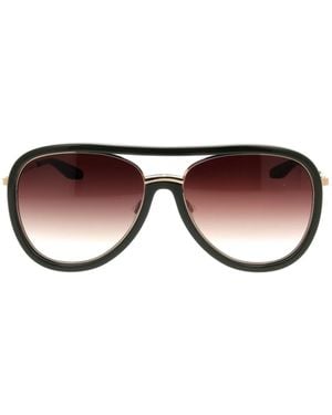 Barton Perreira Fossett Pilot Frame Sunglasses - Brown