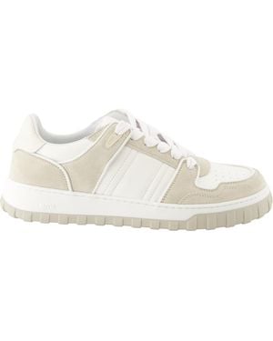 Ami Paris Ami Logo Embossed Low-Top Trainers - White