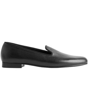 TOTEME Leather Loafers - Black