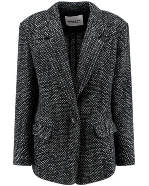 Isabel Marant Textured Singlebutton Blazer - Black