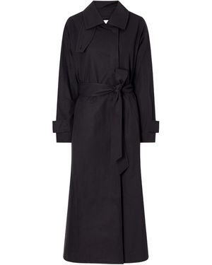 Kallmeyer Loose-Fitting Trench Coat - Black