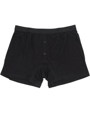 Comme des Garçons Two Button Boxers - Black