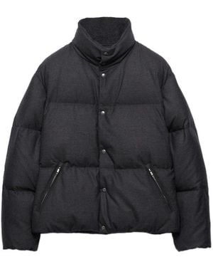 Prada Medium-Weight Cashmere Down Jacket - Black