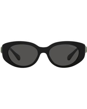 Swarovski Logo Sunglasses - White