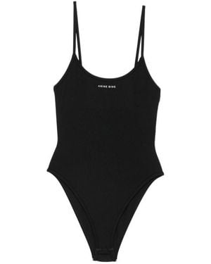 Anine Bing Sleeveless Bodysuit - Black