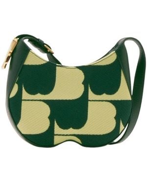 Burberry Small Chess Leather Shoulder Bag - Green
