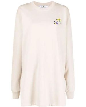 Off-White c/o Virgil Abloh Floral-Arrows Jumper Dress - White