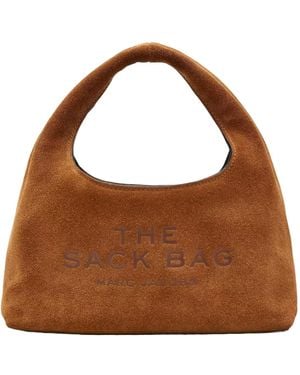 Marc Jacobs The Suede Mini Sack Bag - Brown