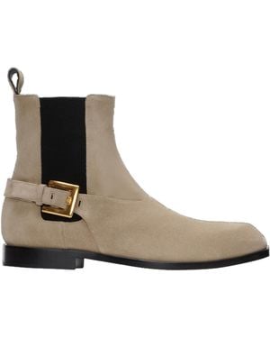 Balmain Anthem Chelsea Boots - Brown