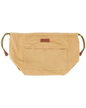 Dragon Diffusion Drawstring Clutch Bag - Natural