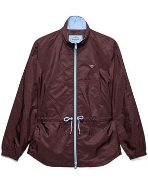 Prada Re-Nylon Drawstring-Waist Jacket - Purple