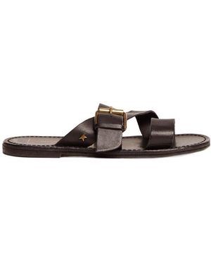 Golden Goose Margaret Flat Sandals - Brown