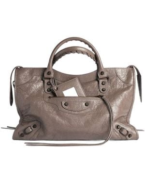 Balenciaga Le City Medium Shoulder Bag - Metallic