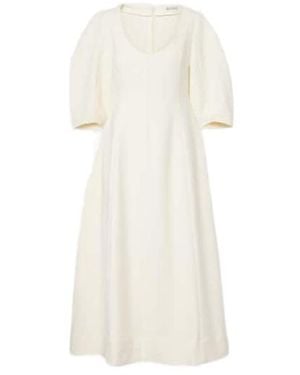Rohe Round Neck Dress - White