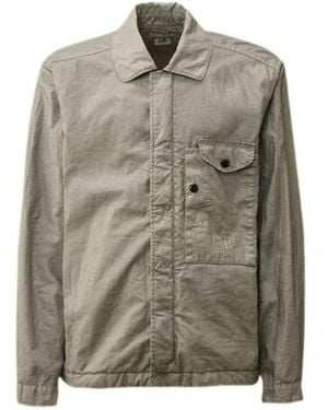 C.P. Company Embroidered-Logo Jacket - Green