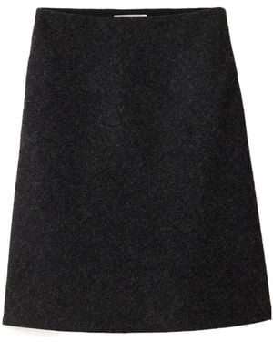 Miu Miu Shetland Wool Skirt - Black