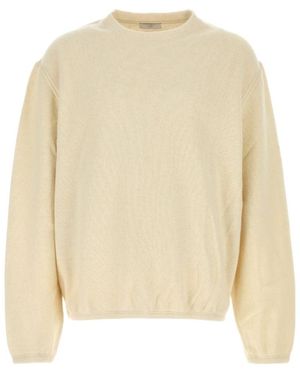 1989 STUDIO Cut Knitted Crewneck Sweater - Natural