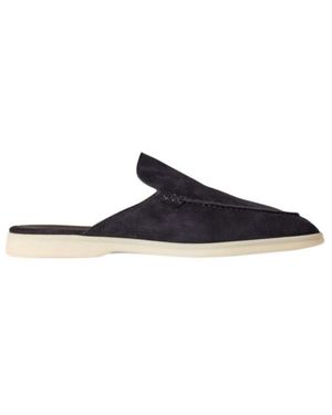 Loro Piana Babouche Walk Heel Casual Shoes - Blue