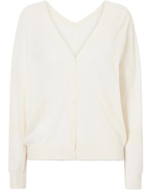 arch4 Marisol Cashmere Cardigan - White