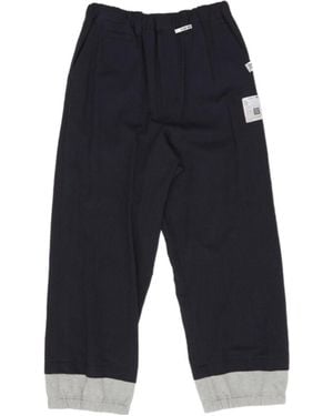 Maison Mihara Yasuhiro Mix Layered Trousers - Blue