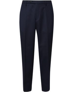 Michael Coal Zip Closure Trousers - Blue