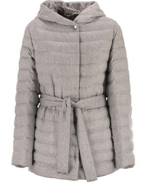 Herno Silk And Cashmere Kimono Jacket - Grey