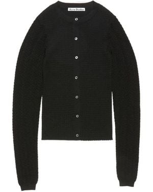 Acne Studios Button Knitted Cardigan - Black