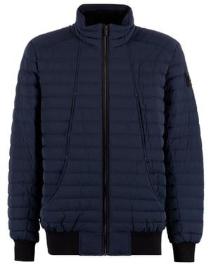 Moose Knuckles Keap Padded Bomber Jacket - Blue