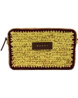 Marni Zippered Shoulder Bag - Yellow