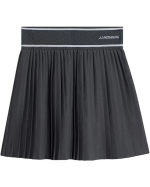 J.Lindeberg Pleated Midi Skirt - Black