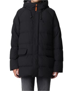 Aspesi Hooded Press-Stud Fastened Jacket - Blue